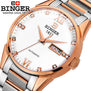 Binger Luxury Watch Men Automatic Watch Calendar High Quality Man Watches Sapphire Crystal Wristwatch Retro Relogios Masculino
