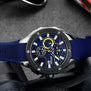 Megir New Fashion Big Dial Chronograph Watch Men Luxury Top Brand Quartz Military Student Sport Watch Silicone Men's Wristwatch