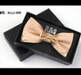 Korean Formal Mens Bow Tie With Metal Decorate Groomsman Groom Bow Ties For Men Wedding Party Bowtie Gift Box Butterfly Neckwear