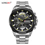 LONGBO Top Brand Pilot Military Sport Men Quartz Watch Dynamic Fashion Wristwatch Full Steel Waterproof Clock Relogio Masculino