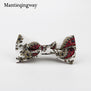 Mantieqingway Men's Cotton Floral Bowtie Brand Popular Apparel Neckwear Casual Mens Business Bow Ties for Men Wedding 6cm Cravat