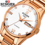 Binger Luxury Watch Men Automatic Watch Calendar High Quality Man Watches Sapphire Crystal Wristwatch Retro Relogios Masculino
