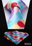 Polka Dot 3.4" 100%Silk Wedding Jacquard Woven Men Tie Necktie Pocket Square Handkerchief Set Suit #RD1