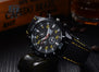 Fashion casual watch man 3 eye brand luxury mountain climbing military silicone strap men quartz watch reloj hombre