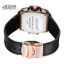 JEDIR Men Watches fashion New Luxury Brand Pirate Hollow Leather Clock Male Casual Sport Watch Men Luminous Wrist Quartz Watch
