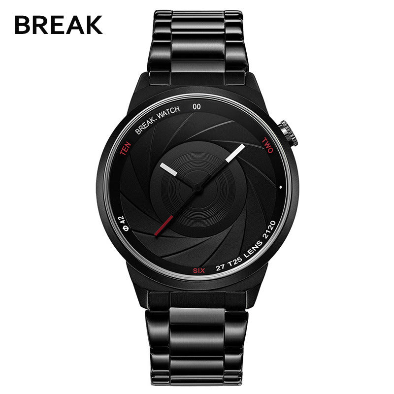 Break Photographer Series Unique Creative Design Quartz Watch Men Women Unisex Wristwatches Sport Steel Casual Fashion Watches