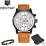 2017 BENYAR Watches Men Luxury Brand Quartz Watch Fashion Chronograph Sport Reloj Hombre Clock Male hour relogio Masculino