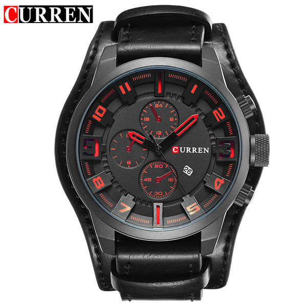 Relogio Masculino Curren Steampunk Sports Men Watch Top Brand Luxury Army Military Uhr Quartz Men Wrist Watch Reloj Hombre 8225