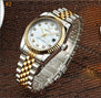 Men watch Deerfun brand business gold diamond fashion calendar luxury waterproof quartz wristwatch Relogio Masculino