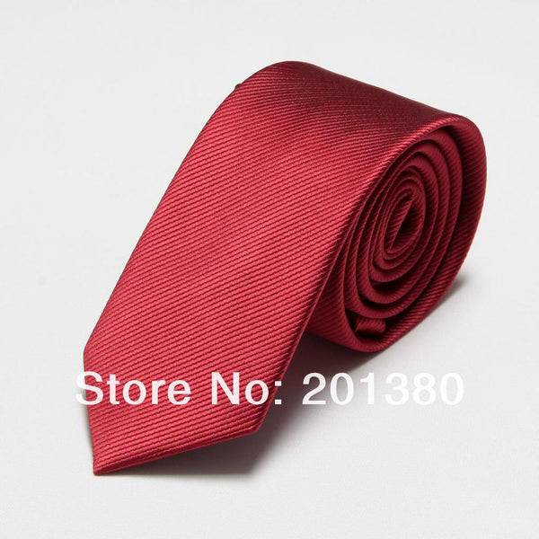 2017 Fashion Narrow Tie Men Wedding gravata slim 6cm width 19 colors