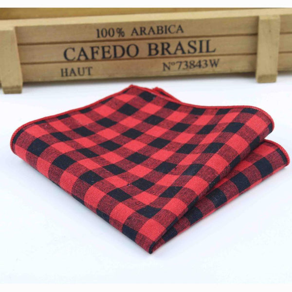 Hankerchief Scarves Vintage Cotton Hankies Men's Pocket Square Handkerchiefs Rose Flower Paisley