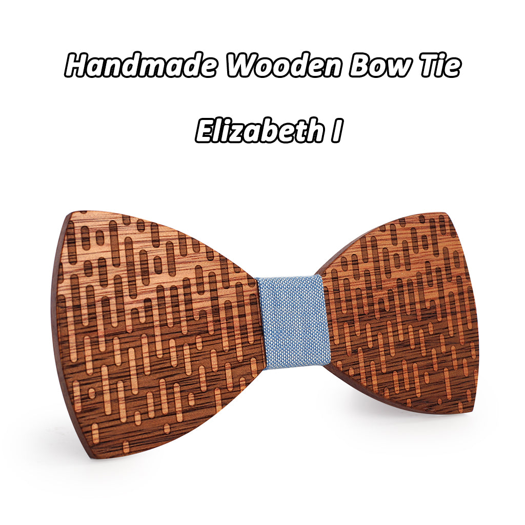 MAHOOSIVE Wood Bow Tie Wedding Decoration High Quality Handmade Wooden Bow Ties with Case Free Ultra-light Fashion