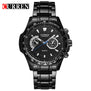 Curren quartz Black Vogue Business Military Man Men's watches 3ATM waterproof Dropship 8020 Relogio