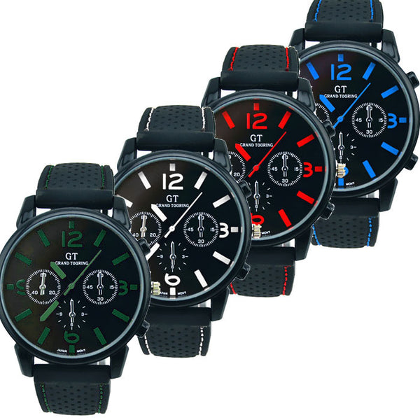 1PC Men Fashion Stainless Steel Sport Cool Quartz Hours Wrist Analog Watch Relogio Masculino dropshipping