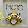 2017 Vintage Style Retro Slide Owl Pendant Long Necklace Analog Pocket Watch Gift Z109 5Down