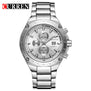 Curren Watches Brand Luxury Business Watches For Mens Stainless Steel Clock Analog Quartz Watch Men Waterproof Sport Wristwatch