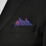 Extra long size Floral Paisley Fuchsia Red Blue Matching Hanky Navy Black Mens Tie 100% Silk Jacquard Woven Fashion 63"