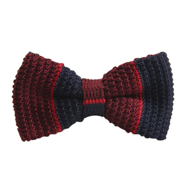 New Arrival Men's Bowtie Striped Bowtie Knit Tie Knitted Pre Tied Bow Tie Woven Bowtie Tie 20 Styles