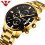 NIBOSI Men Watches Luxury Top Brand Men gold Watch Relogio Masculino Military Army Analog Quartz Wristwatch black white blue