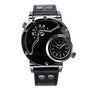 Top Brand Luxury OULM 9591 Men Watches Stainless Steel Case Dual Time PU Leather Quartz-watch Sports Men's Watches