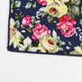 Hankerchief Scarves Vintage Cotton Hankies Men's Pocket Square Handkerchiefs Rose Flower Paisley