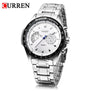 CURREN Watches Mens Quartz Fashion Casual Watch Stainless Full Steel Strap Waterproof 3ATM Wristwatch 8020 Relogio Masculino