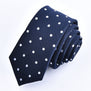 1Piece Korean British Style 5cm Neck Tie Slim Narrow Casual Dot Striped Party Club Salon Pub For Men Women Groom Waiter Waitress