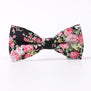 Mantieqingway Floral Printed Cotton Bowtie for Men Wedding Gentlemen Skinny Bow Tie Suits Tie Gravatas Slim Bowknot Cravats