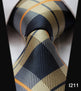 Paisley Check Dot 3.4" 100%Silk Wedding Jacquard Woven Men Classic Man's Tie Necktie #I2