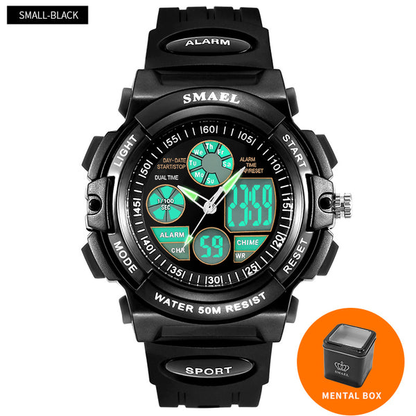 SMAEL Digital Watches Kids Dive 50M Water Resistant Wrist Watch Children S Shock Watch 0508 LED Clock Kids Sport Watch for Boys