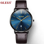 60%OFF OLEVS Men Ultra thin Watches Quartz Mens Watch Top Brand Luxury Auto Date Business Waterproof Leather Sports Wristwatch