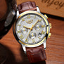 LIGE Gold Watch Men Fashion Quartz Leather Clock Mens Watches Top Brand Luxury Waterproof Business Sport Watch Relogio Masculino
