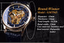 Winner 2016 Fashion Black Golden Star Luxury Design Clock Mens Watch Top Brand Luxury Mechanical Skeleton Watch Male Wrist Watch