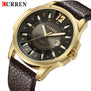 CURREN Luxury Brand Men Casual Sport Watches Mens Leather Waterproof Quartz Watch Man Business Date Wristwatch Relogio Masculino