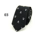 Skull Neck Tie for Men 6 colors Halloween Party Slim Ties 6cm