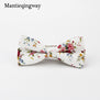 Mantieqingway Men's Cotton Floral Bowtie Brand Popular Apparel Neckwear Casual Mens Business Bow Ties for Men Wedding 6cm Cravat