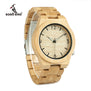 BOBO BIRD WD27 Bamboo Wooden Watch for Men Unique Lug Design Top Brand Luxury Quartz Wood Band Night Green Pointer Wrist Watches