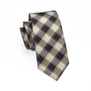 Mens Ties 2017 New Man's Fashion Black Burlywood Plaid Classic 100% Silk Neck Tie A-229