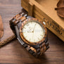 Luxury UWOOD Brand Natural Purple Heart Wooden Watch For Men Janpan MIYOTA Movement Wood Watches Dress Wristwatch Gift