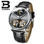 Switzerland watches men luxury brand BINGER sapphire Water Resistant toubillon full steel Mechanical Wristwatches B-8607M-4