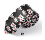 New 2inch wide 7 Fashion "Playing Cards / Poker White"Pattern Party ties Polyester Woven Classic Men`s Neck Ties-Free Shipping