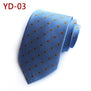 Jbersee Mens Ties silk Tie Slim Business Wedding Necktie Blue Ties Men Polka Dot Ties for Men Gravata 8cm LD8057