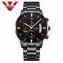 Relogio Masculino Men Watch Luxury Famous Top Brand Men Dress Watch Military Quartz Wristwatches Saat Metal&Leather&Milanes Band