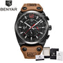 BENYAR Wristwatches design Chronograph Sport Mens Watches Fashion Brand Military waterproof Quartz Watch Clock Relogio Masculino