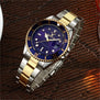 2017 role Gold Watch Men Watches Luxury Famous Wristwatch Male Clock Golden Quartz Wrist Watch Calendar Relogio Masculino DATE