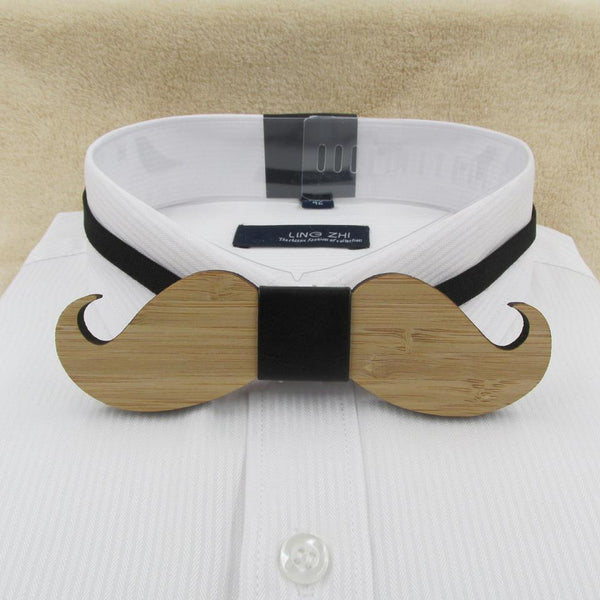 2017 New Fashion Geometric Mastache Wooden Bow Tie For Men Made of Eco-friend Bamboo Wood