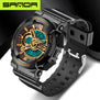 2017 new brand SANDA fashion watches men's LED digital watches G watches waterproof sports military watches relojes hombre