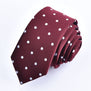 1Piece Korean British Style 5cm Neck Tie Slim Narrow Casual Dot Striped Party Club Salon Pub For Men Women Groom Waiter Waitress