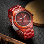 Luxury UWOOD Brand Natural Purple Heart Wooden Watch For Men Janpan MIYOTA Movement Wood Watches Dress Wristwatch Gift