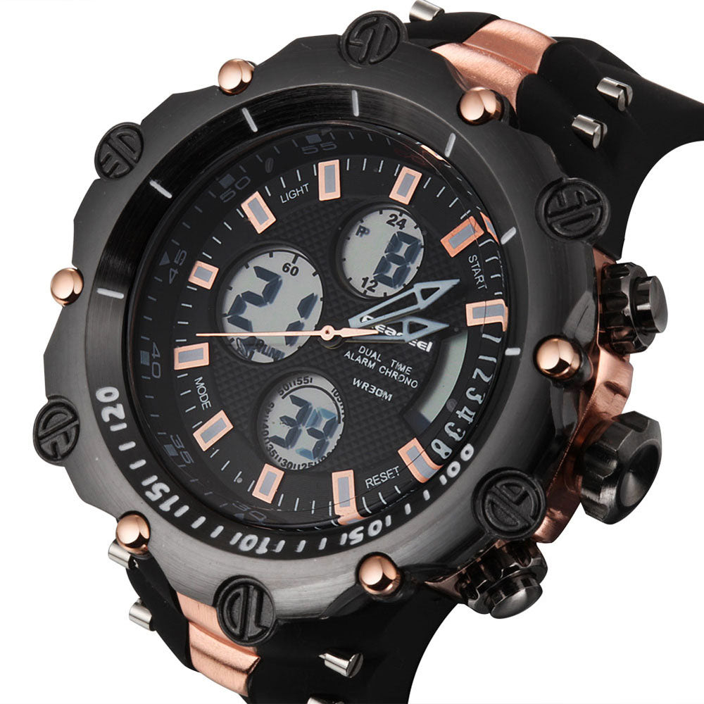 2017 Fashion Men's Watch Casual Sport digital-watch Luxury Brand LED Quart Wristwatches Mans relogio masculino Watches Men Clock